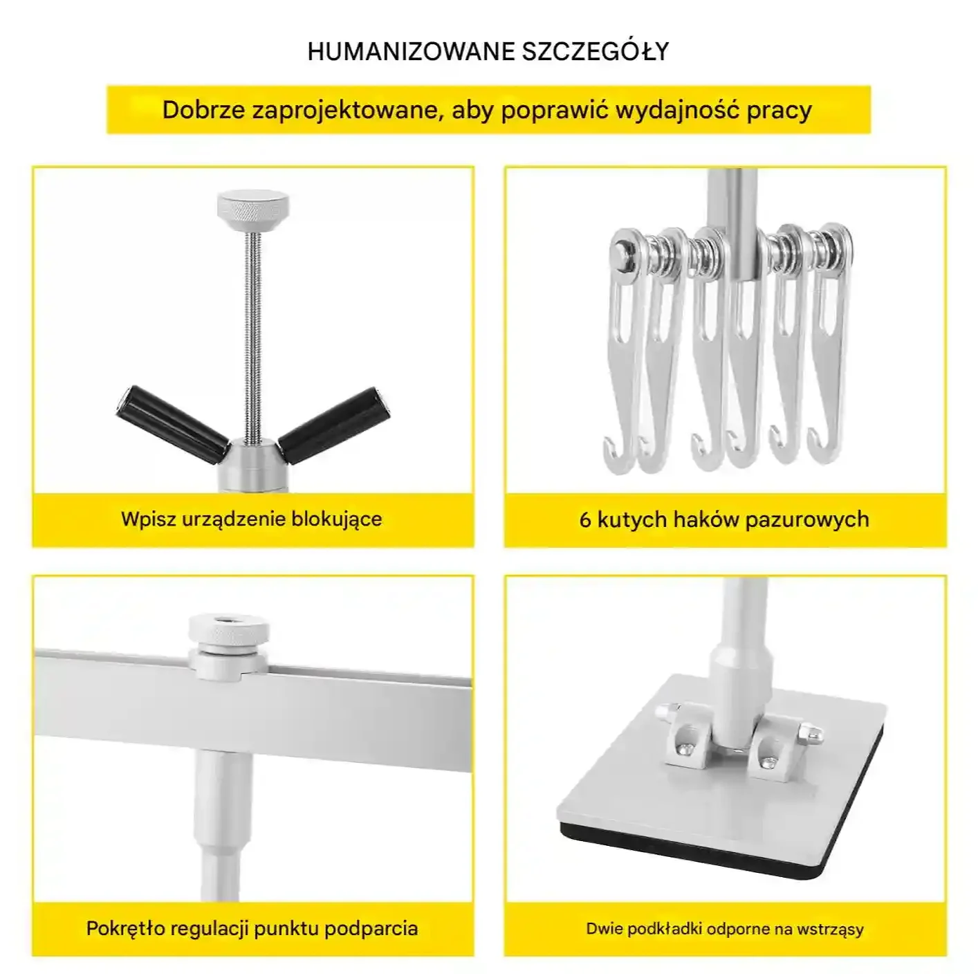 Zestaw do usuwania wgnieceń 85cm hak 6 ramion bez lakierowania auto - obrazek 4