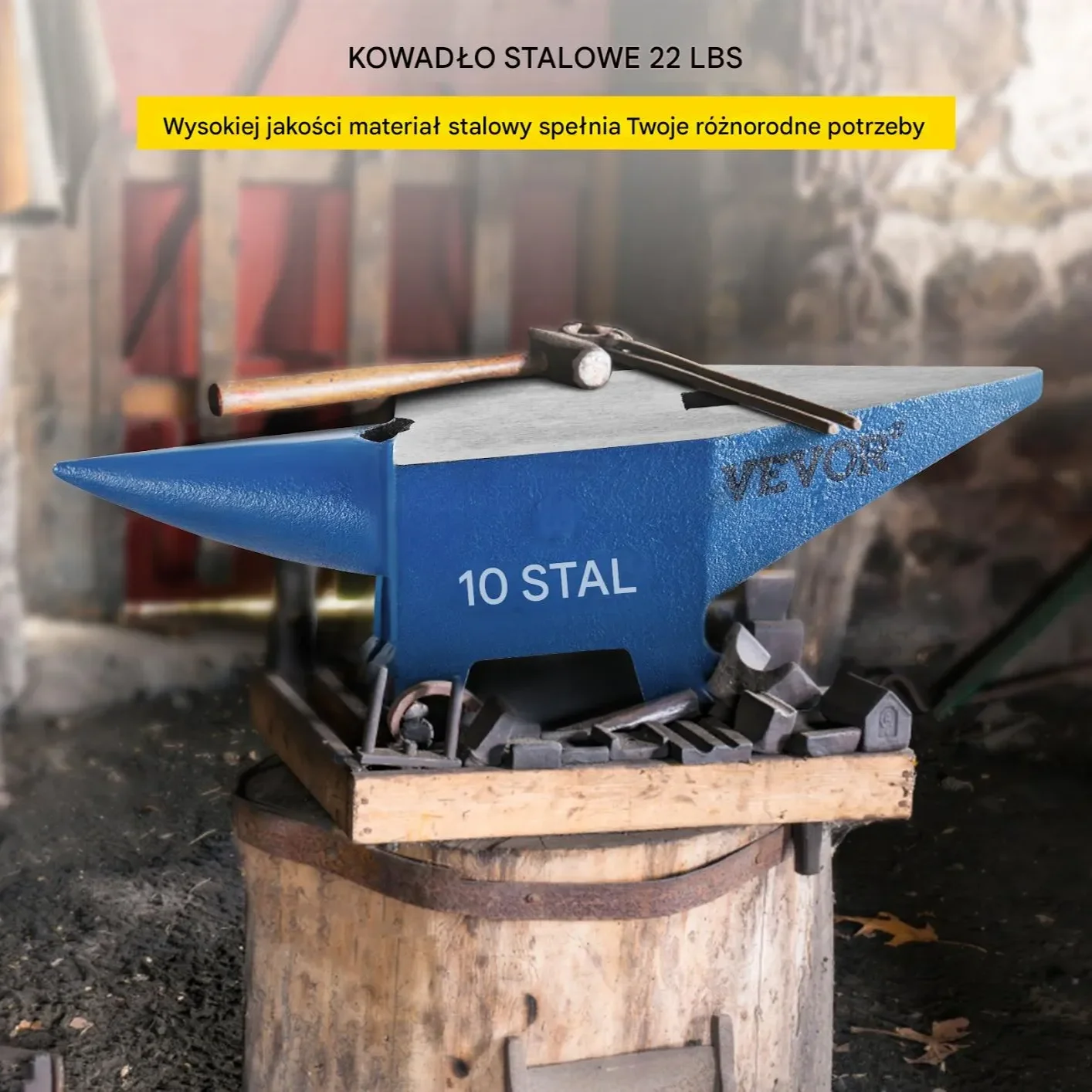 Kowadło stalowe 10 kg - obrazek 3