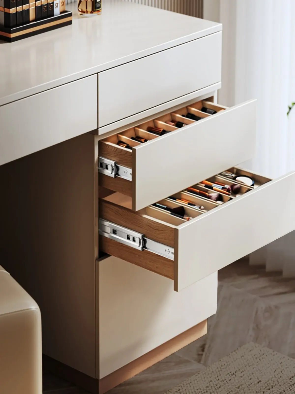 Szyny prowadnice do szuflad 50 cm 10 par boczne 100 kg montaż boczny meble - obrazek 6