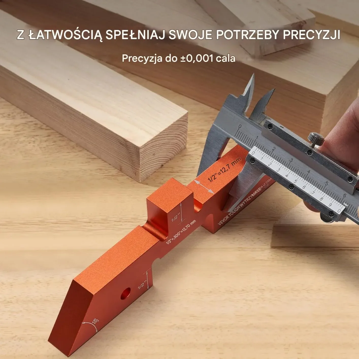 Przystawki do stołu frezarskiego zestaw 14szt aluminium wzorce wysokości - obrazek 2