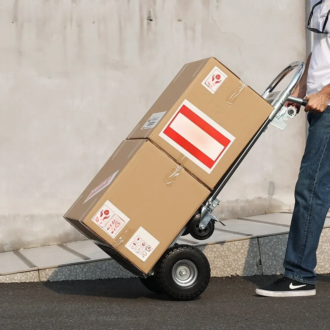 Wózek transportowy magazynowy składany aluminiowy 454 kg - obrazek 7