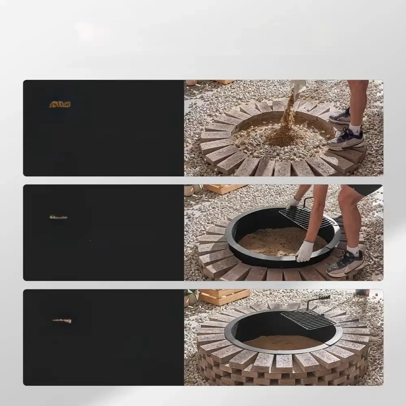 Wkład do paleniska ogrodowego pierścień paleniskowy palenisko ogrodowe 89cm - obrazek 4