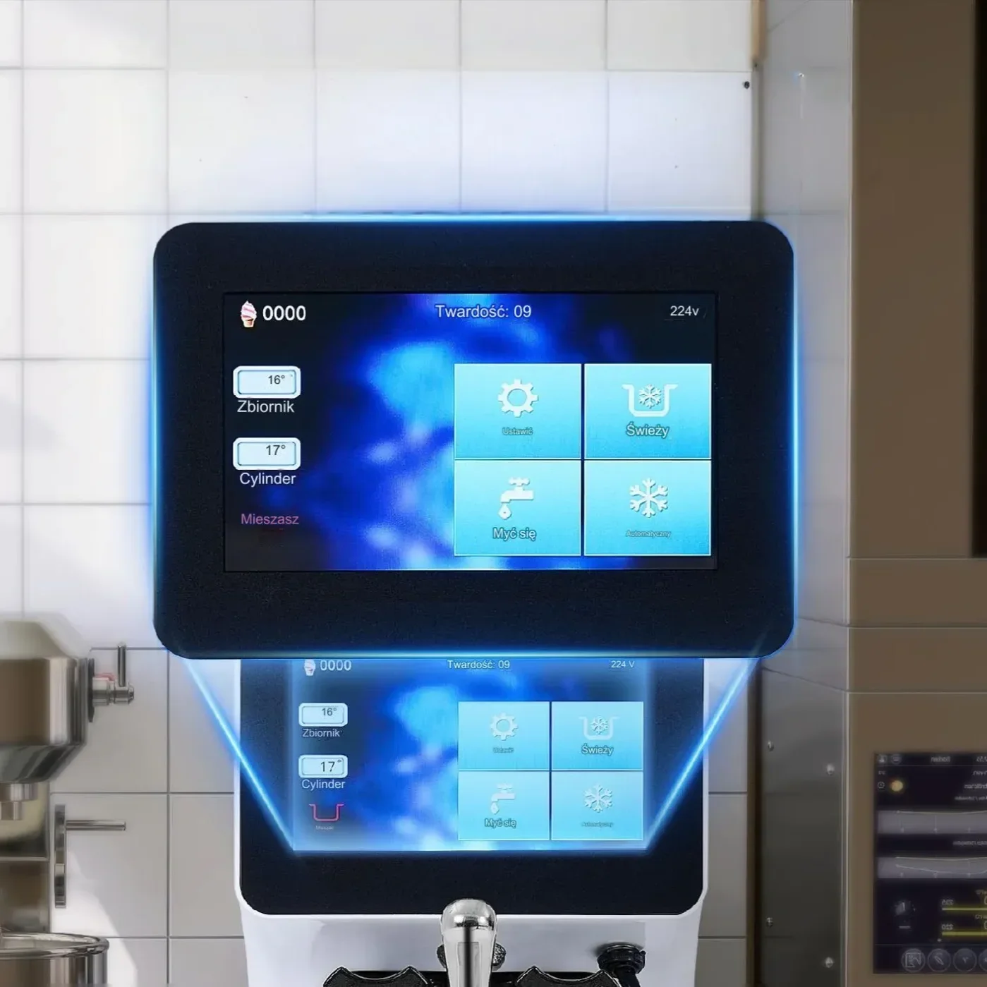 Maszyna do lodów gastronomiczna 10-20L/h lodziarnia lody jogurt mrożony - obrazek 7