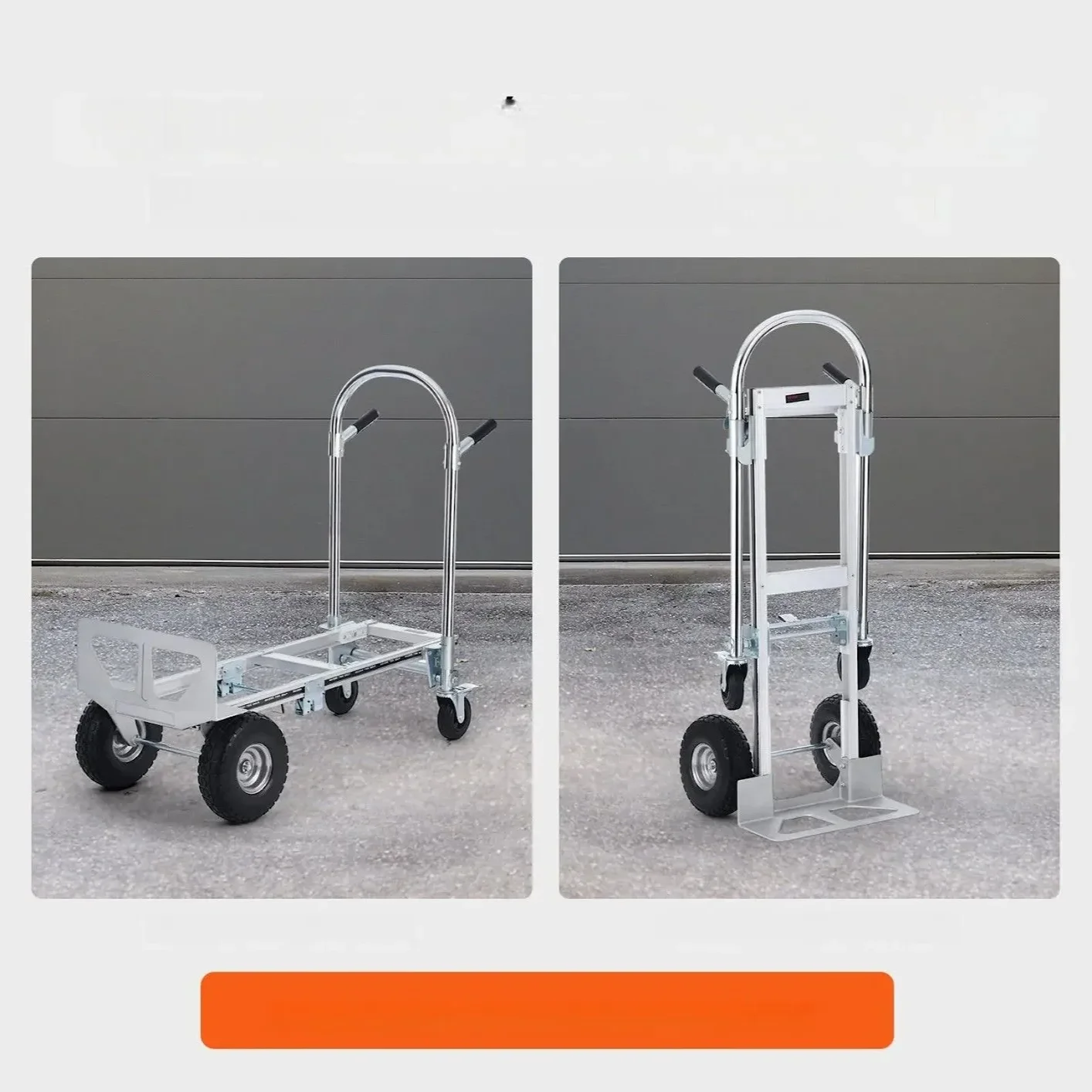 Wózek transportowy magazynowy składany aluminiowy 454 kg - obrazek 6