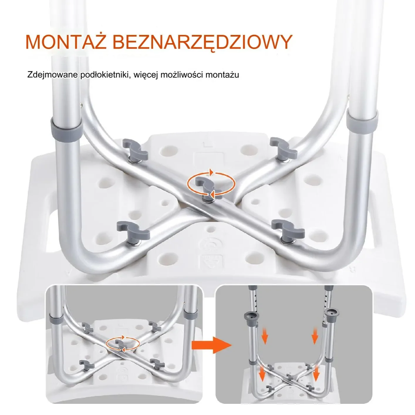 Siedzisko prysznicowe do 158 kg - obrazek 6