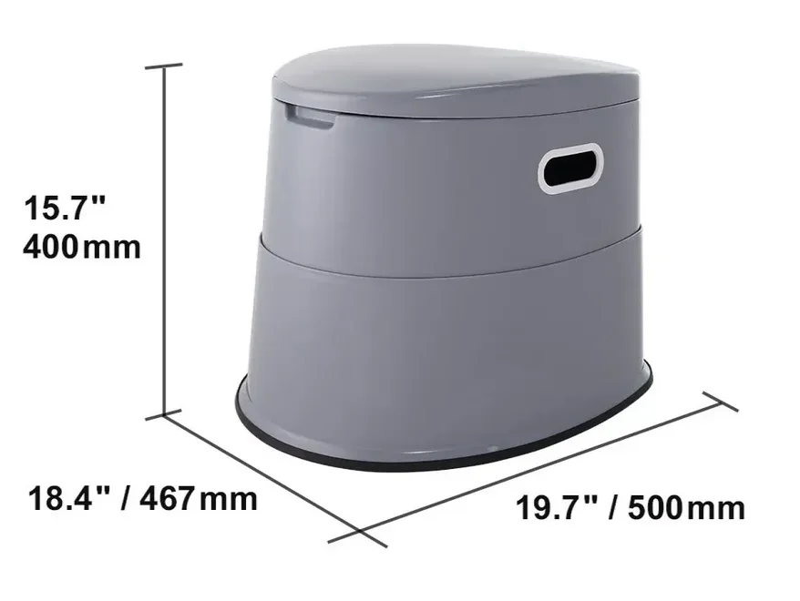 Toaleta turystyczna przenośna kempingowa mobilne WC na działkę i pod namiot - obrazek 2