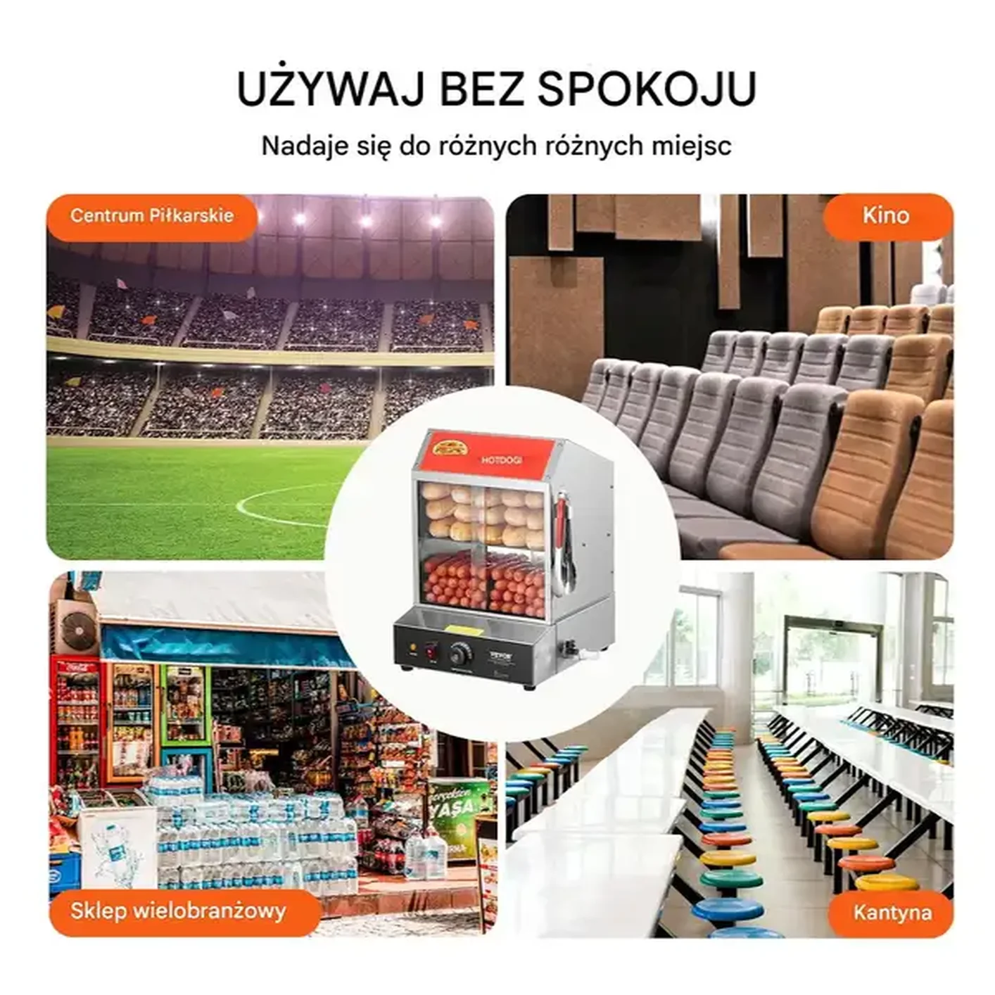 Podgrzewacz witryna grzewcza do Hot Dogów parówek bułek 27 L - obrazek 2