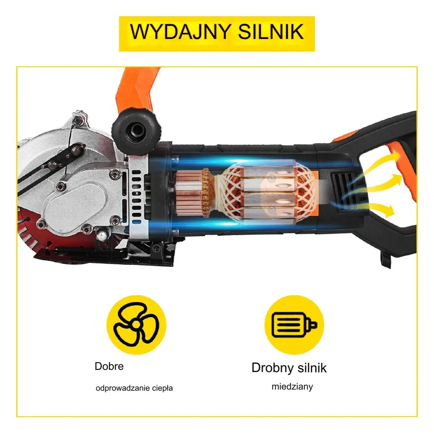 Bruzdownica do betonu frezarka rowków elektryczna 4800 W 133 mm - obrazek 4