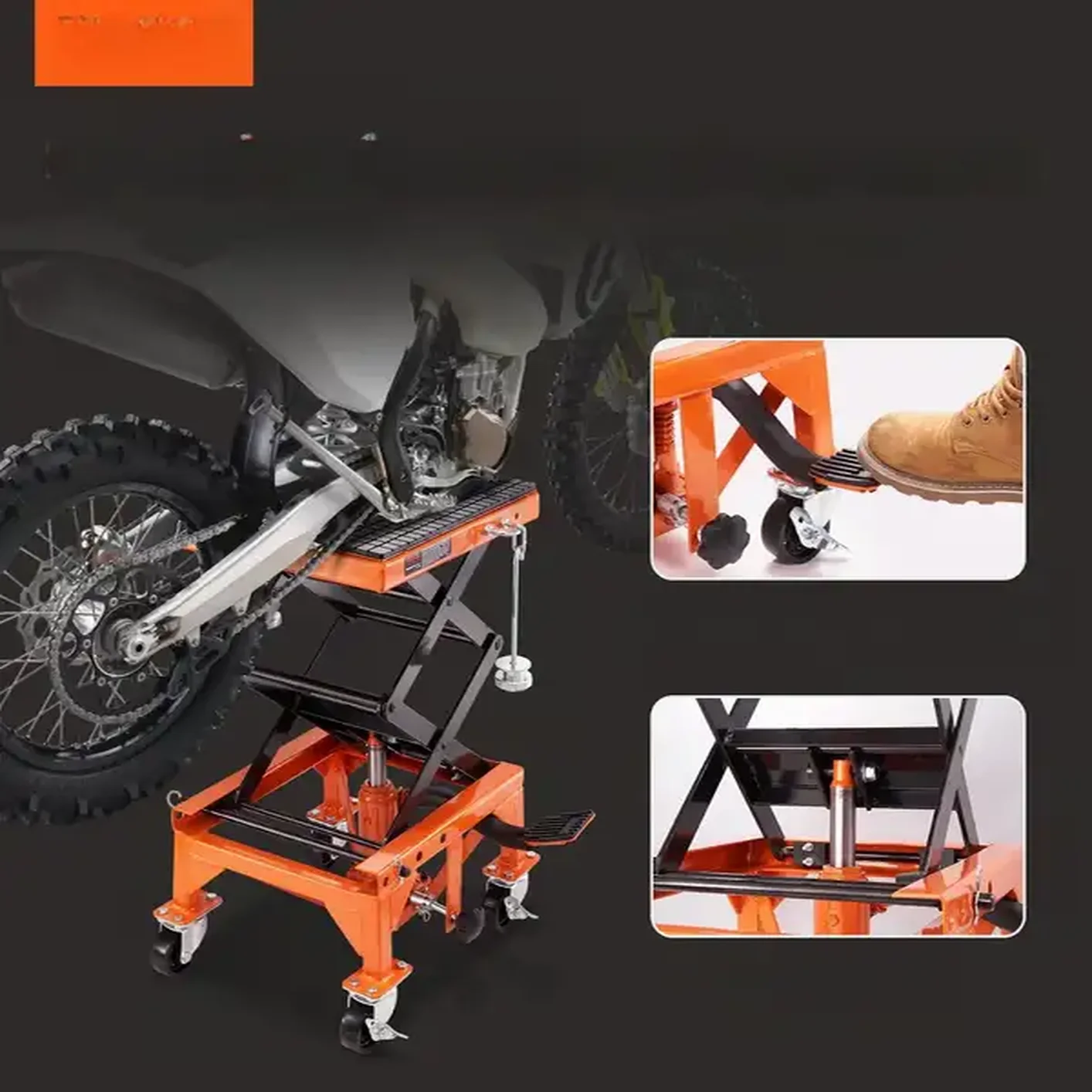 Podnośnik motocyklowy hydrauliczny 158 kg do Motoru Motocykli - obrazek 6