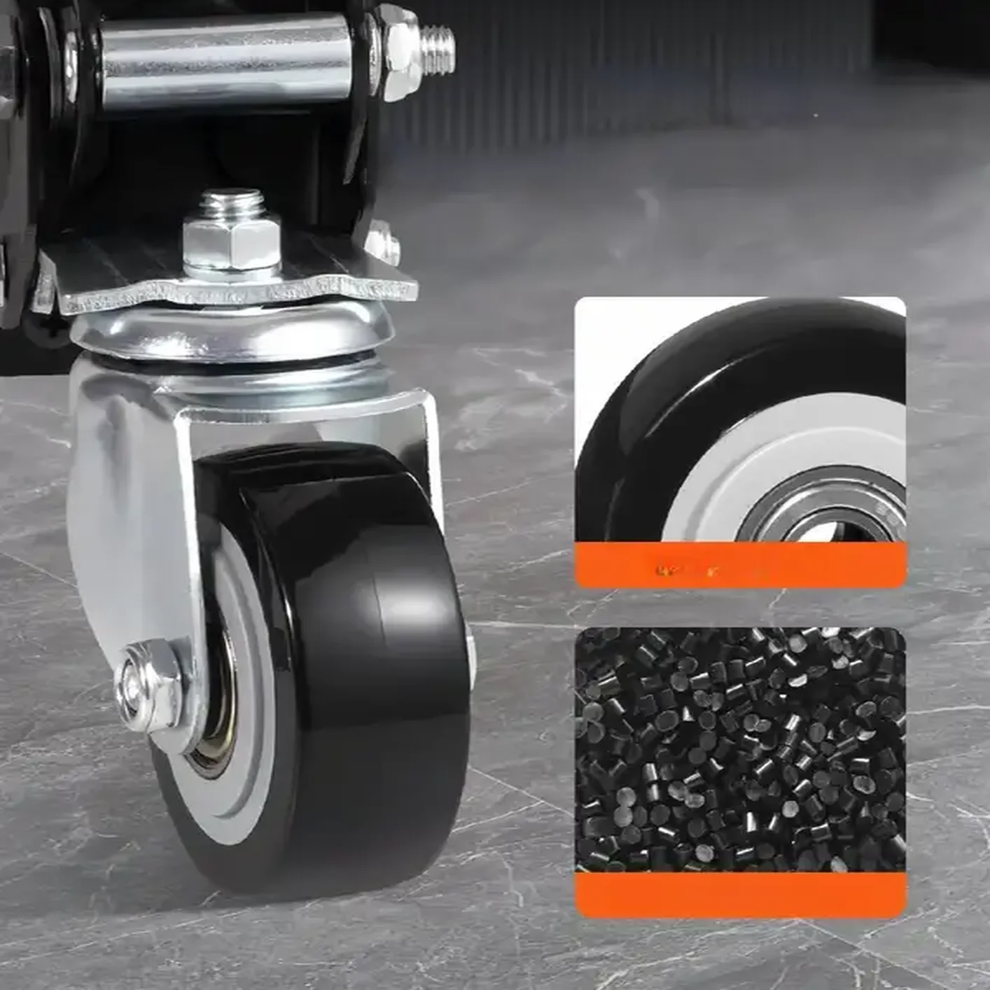 KÓŁKA OBROTOWE MEBLOWE ZESTAW JEZDNY KÓŁ 4 SZTUKI - obrazek 2