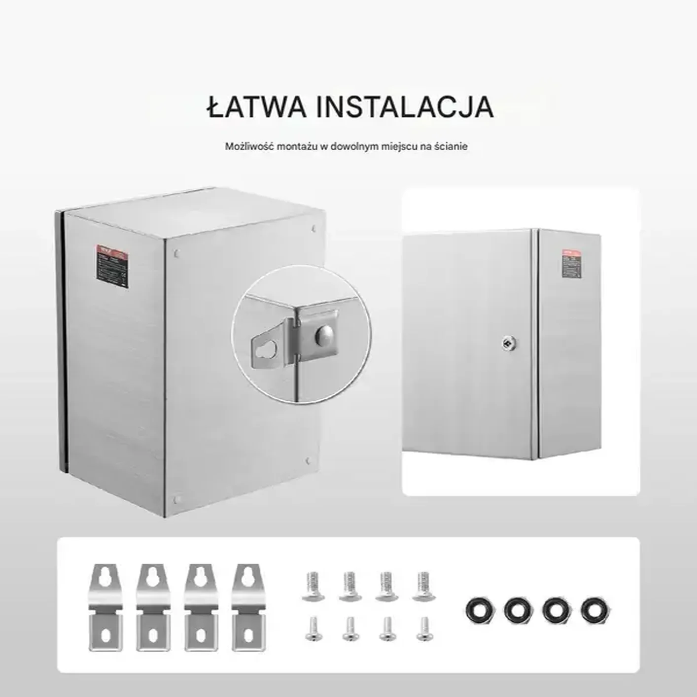 Skrzynka elektryczna rozdzielnia obudowa metalowa 50x40x20 cm