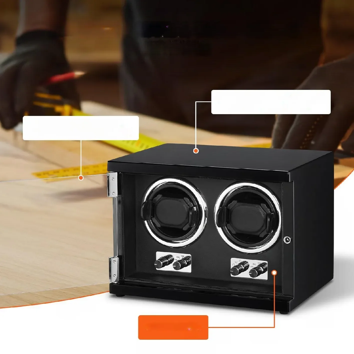 Automatyczny rotomat na zegarek gablotka pudełko etui case nakręcanie - obrazek 5