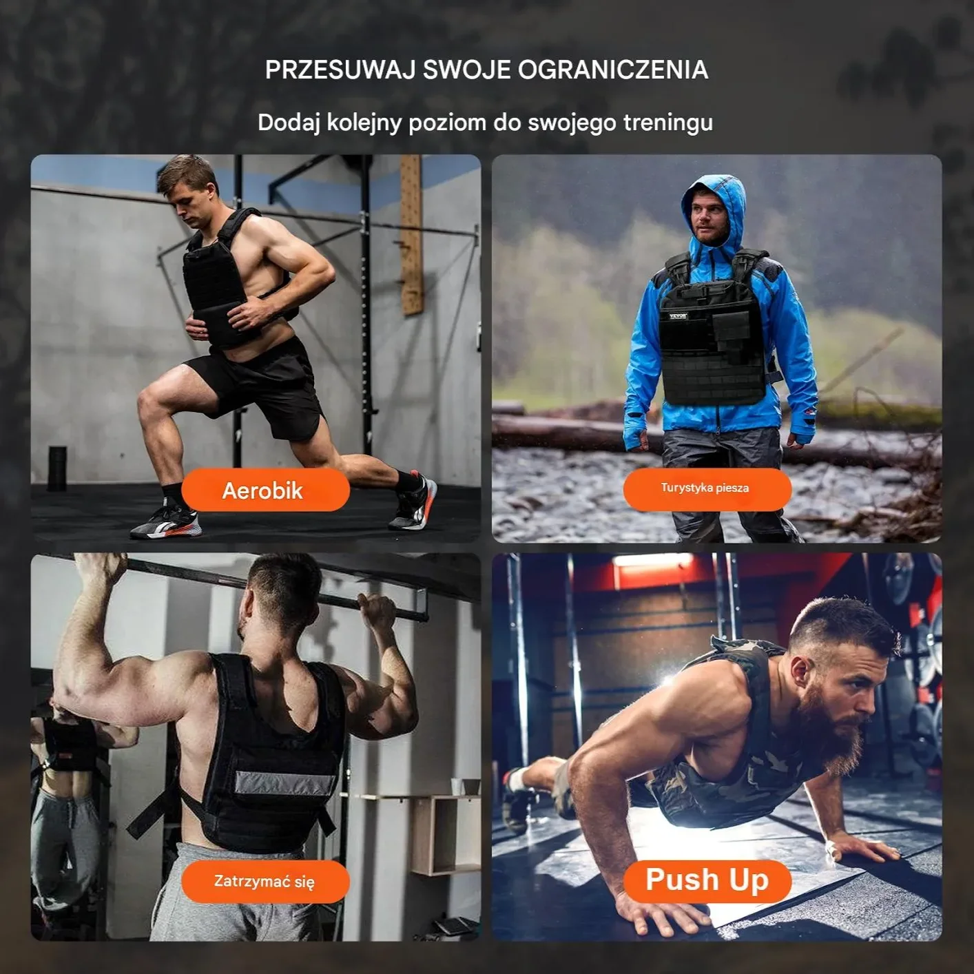 Obciążniki do kamizelki treningowej 2 x 3,9 kg