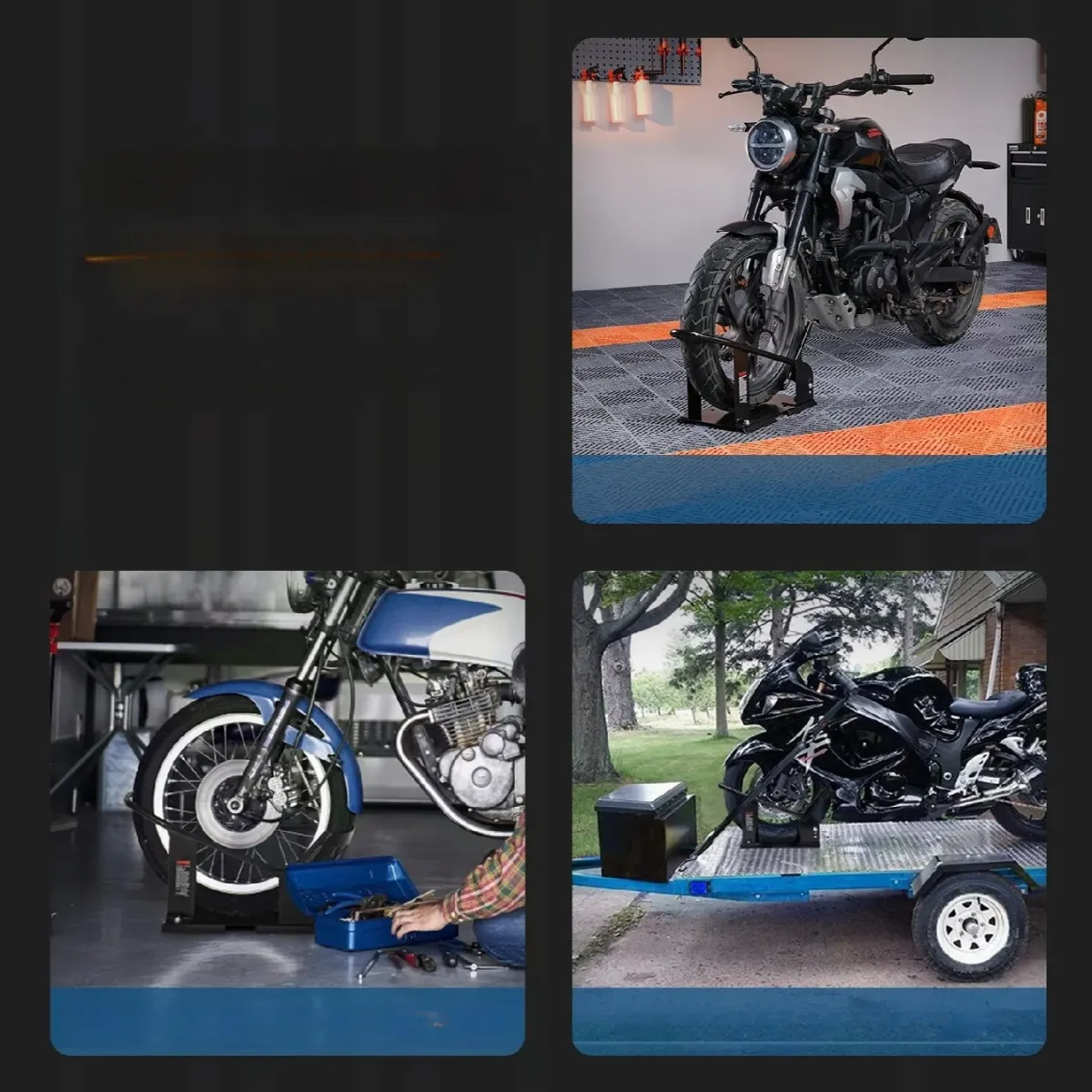 Stojak motocyklowy uchwyt koła opony motocykla, regulowany - obrazek 6