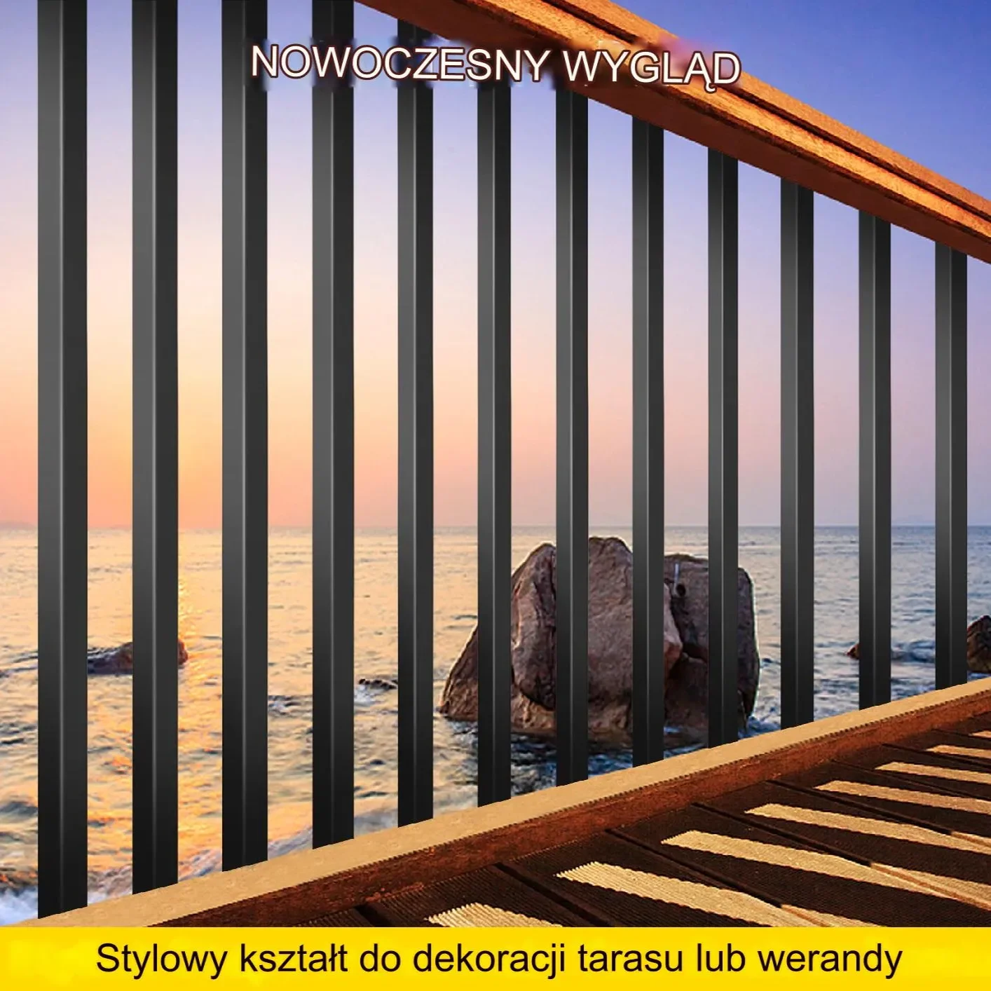 Metalowe Balustrady Tarasowe 101 szt. - obrazek 4