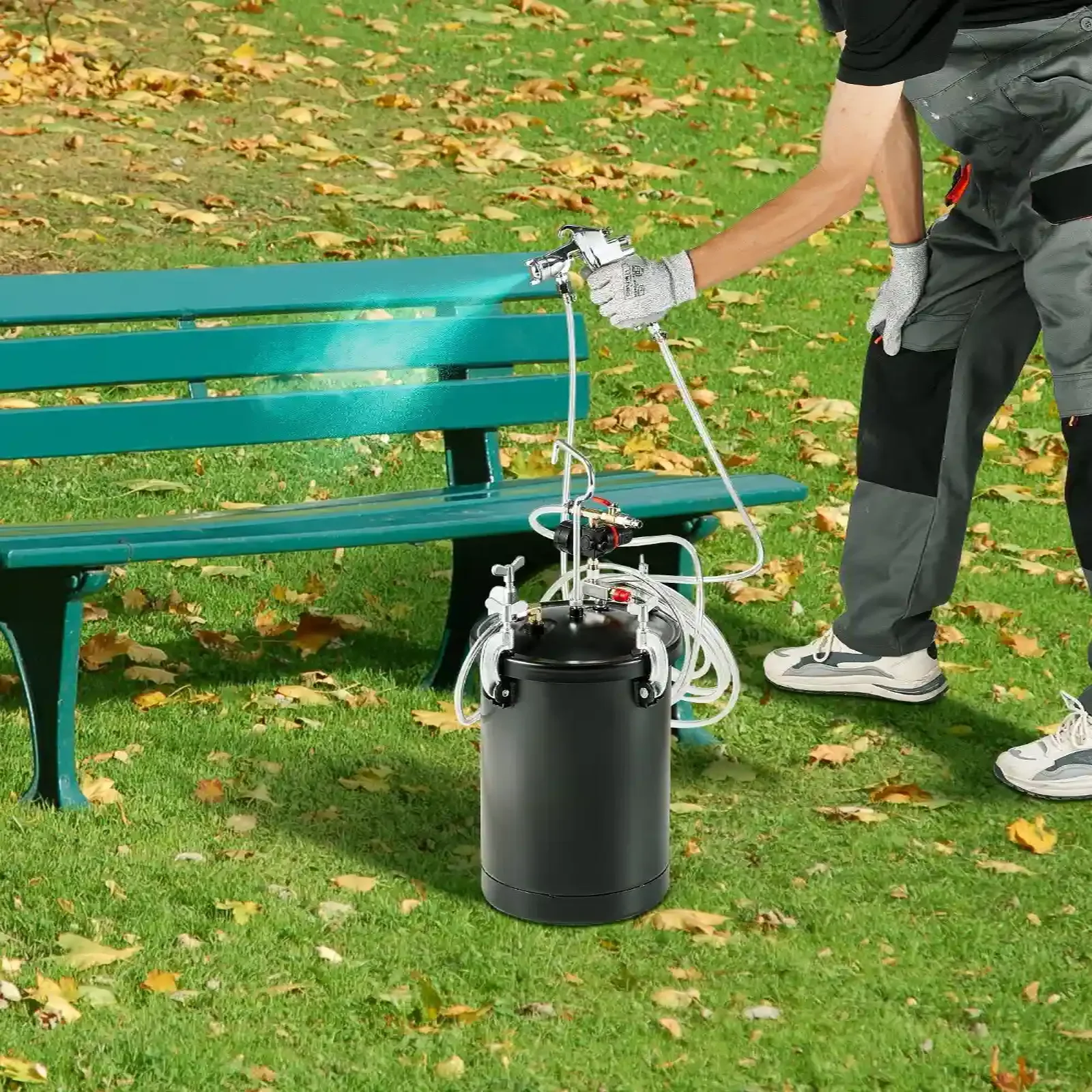 Agregat Malarski Pistolet Zbiornik Ciśnieniowy 15L - obrazek 6