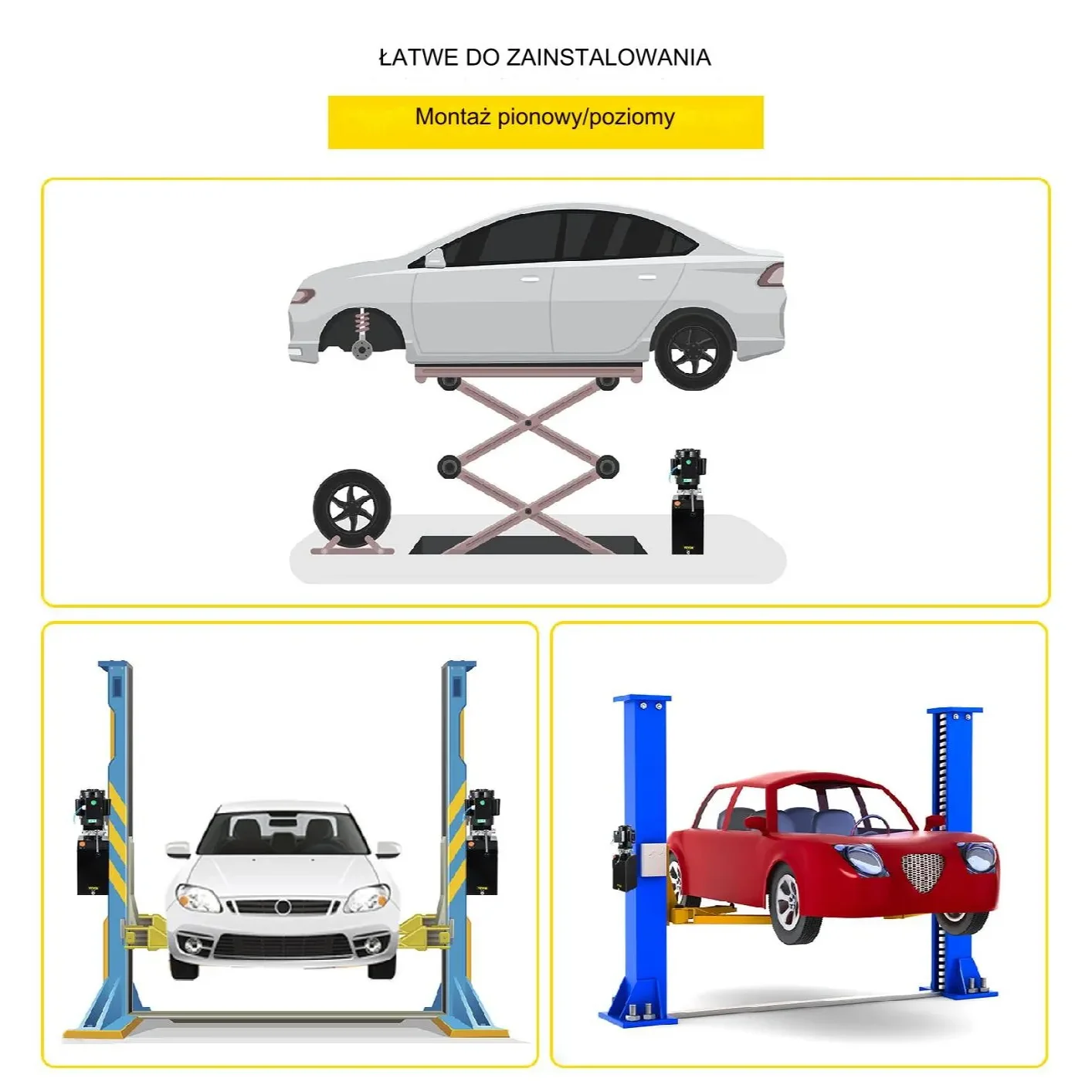 Stacja do podnośników samochodowych hydrauliczna 14L 1HP naprawa warsztat - obrazek 11
