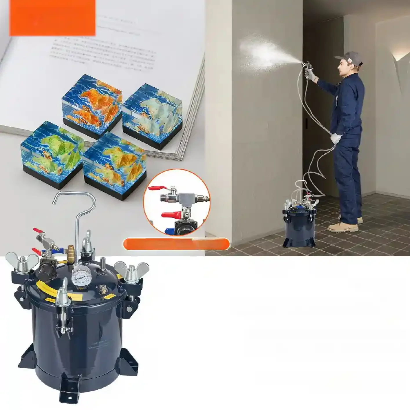 Zbiornik ciśnieniowy na farbę 10L 4,8 bar - obrazek 5