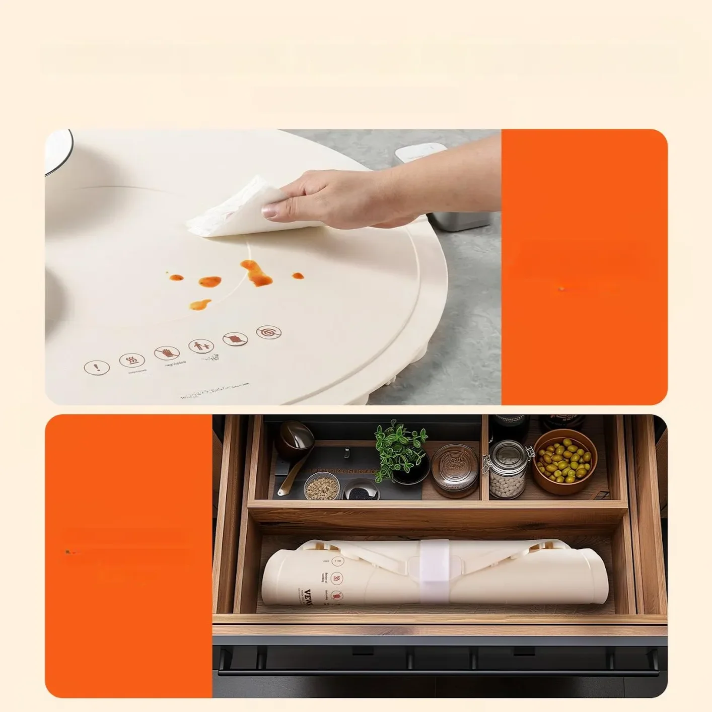 Elektryczna Mata Grzewcza do Podgrzewania Żywności – 600 x 600 x 145 mm - obrazek 5