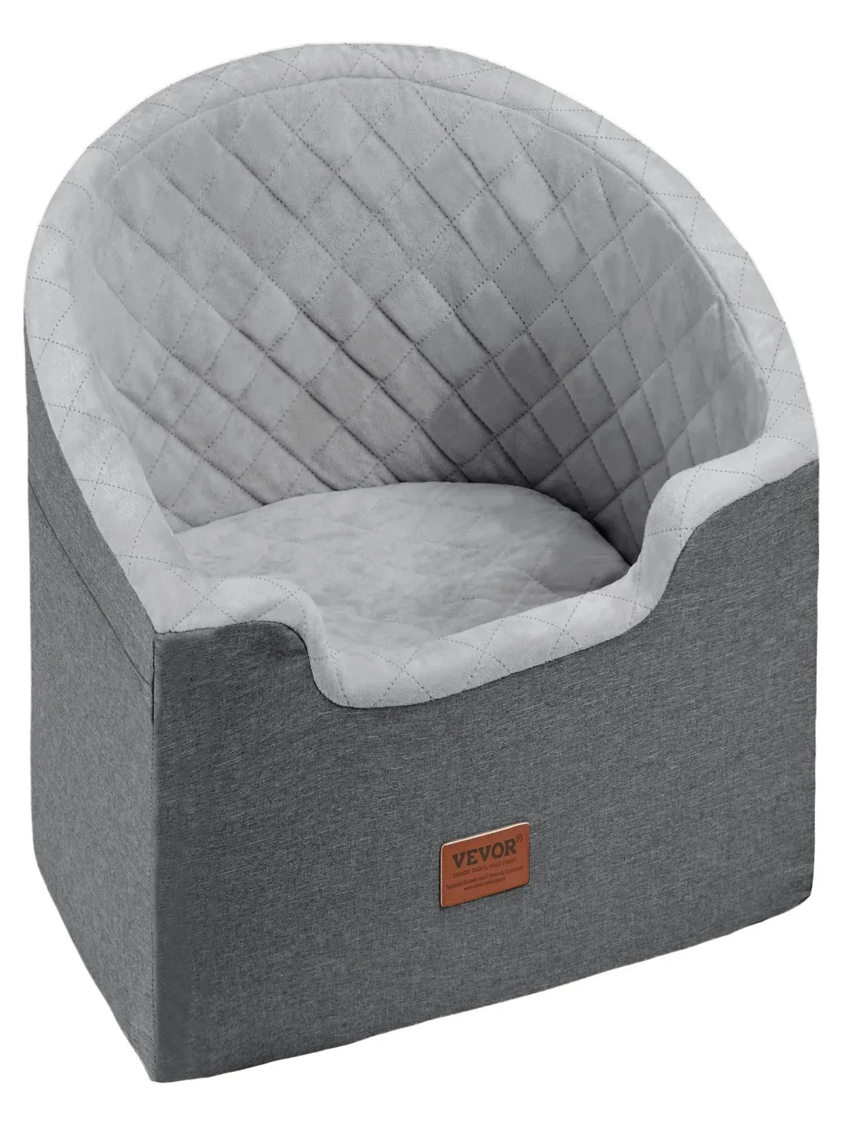 Fotelik samochodowy XL dla psa kota Transporter samochodowy Ciemnoszary - obrazek 7