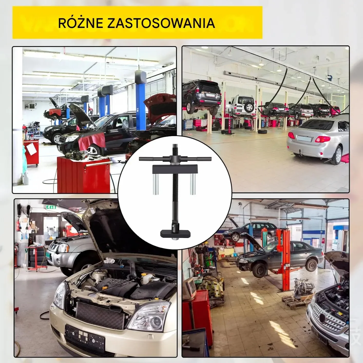 Ściągacz tulei cylindrowych zestaw uniwersalny 75-138mm silnik Diesla - obrazek 5