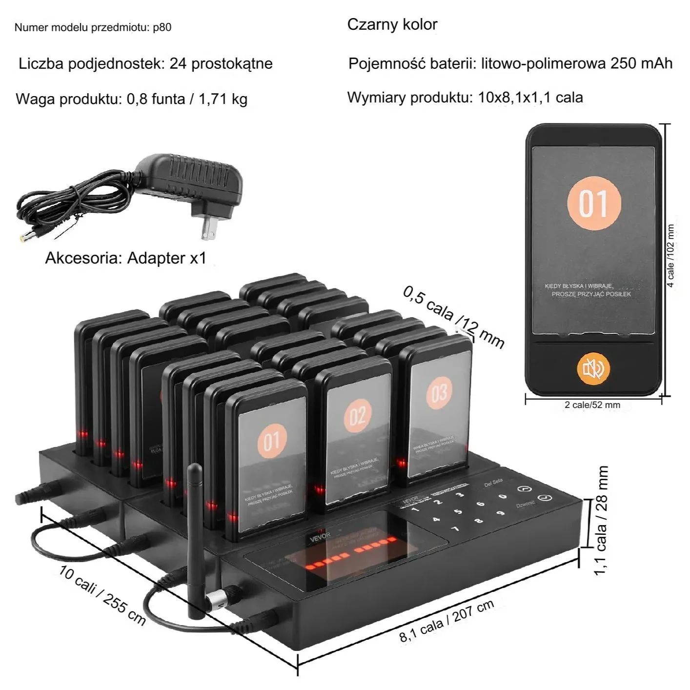 Pager Restauracyjny System Przywoławczy Pager 24 szt. - obrazek 2