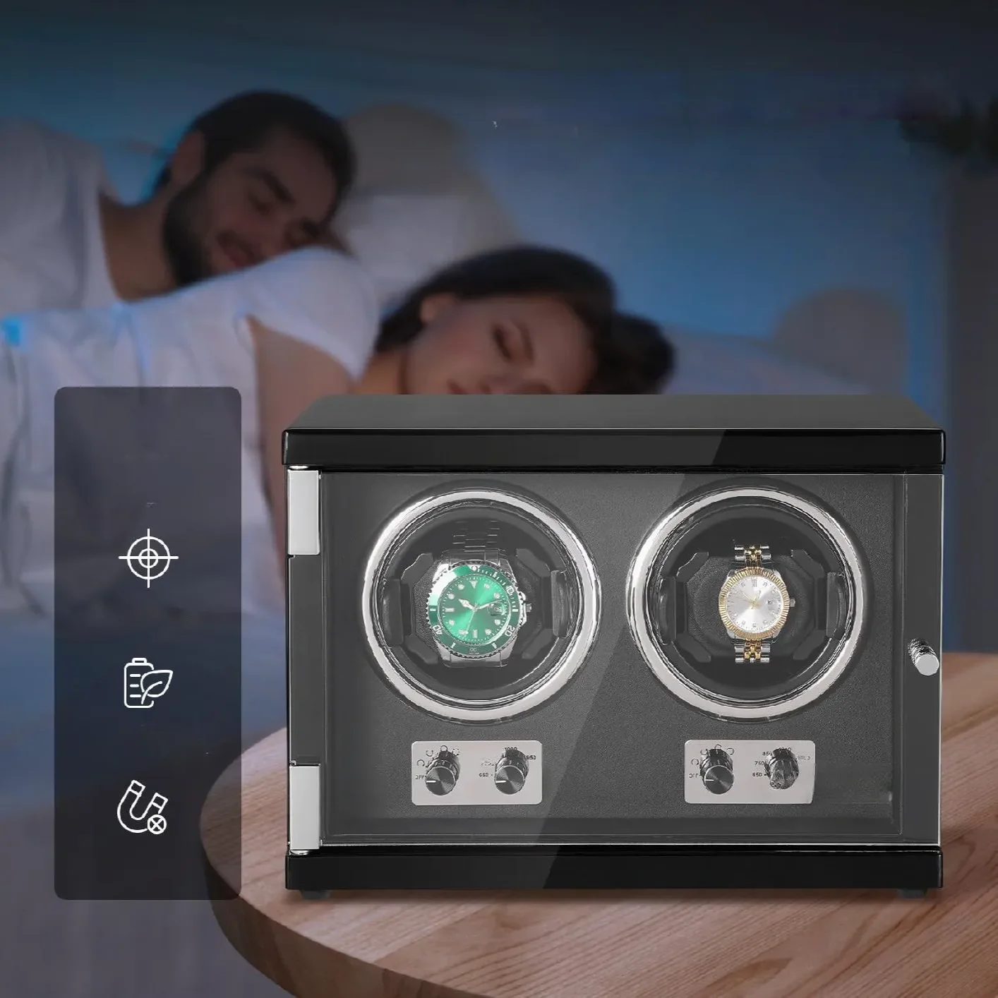 Automatyczny rotomat na zegarek gablotka pudełko etui case nakręcanie