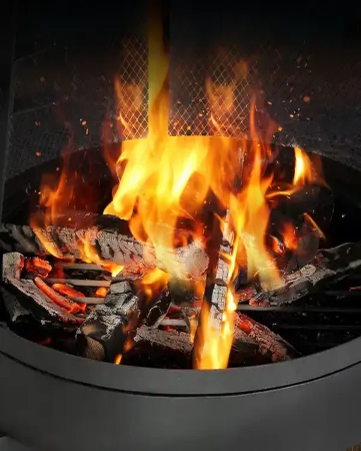 Palenisko ogrodowe kominek ogrodowy piecyk tarasowy piec 150 cm - obrazek 4