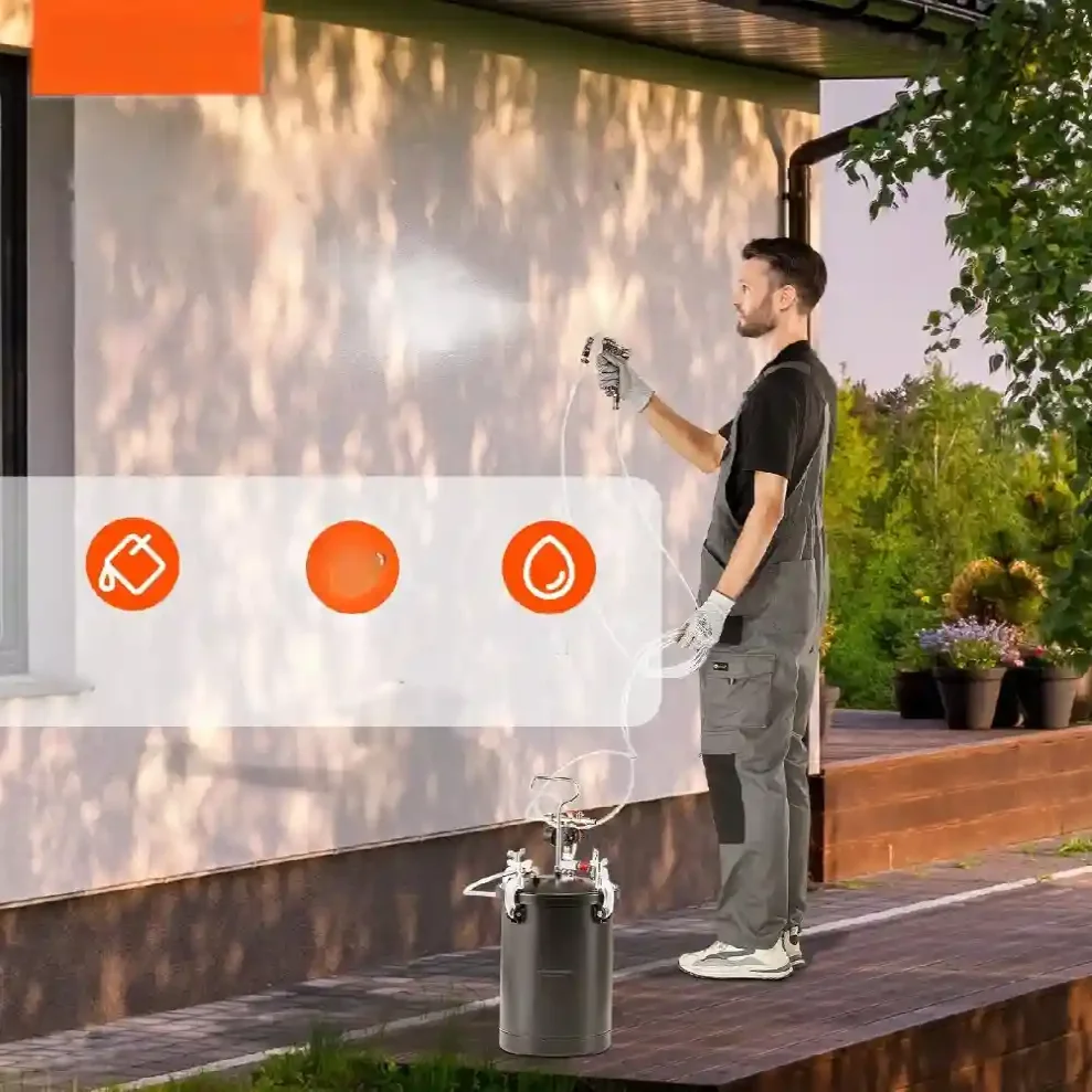 Agregat Malarski Pistolet Zbiornik Ciśnieniowy 15L - obrazek 5