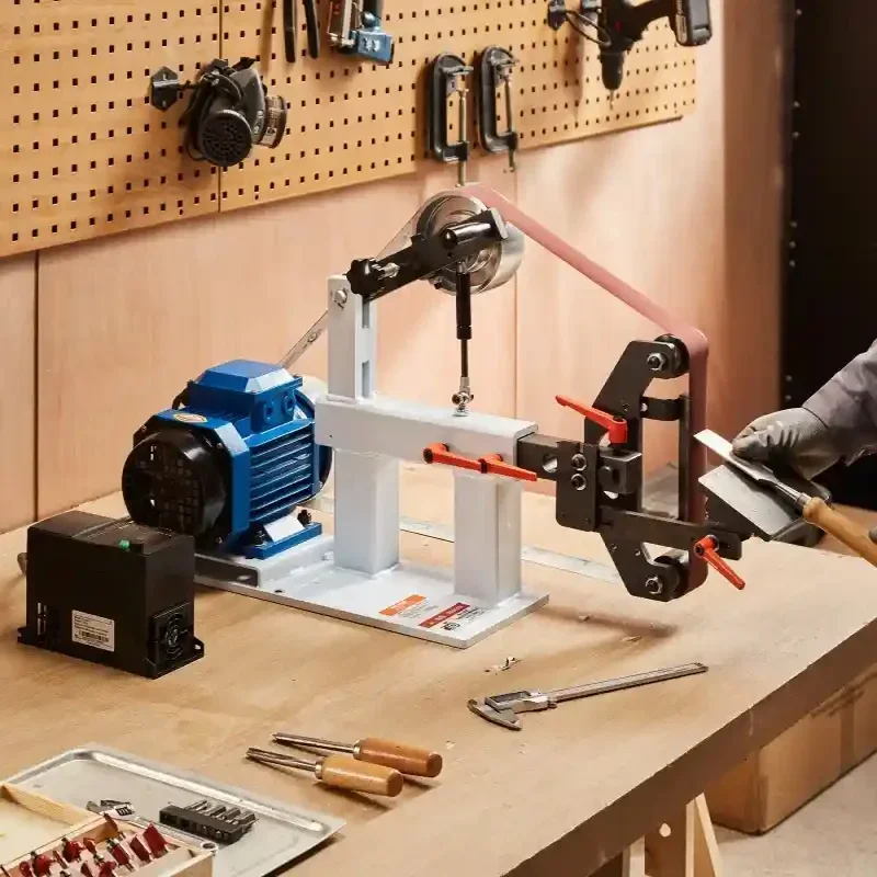 Szlifierka stołowa 1500W taśmowa i tarczowa – precyzyjne szlifowanie narzędzi - obrazek 7