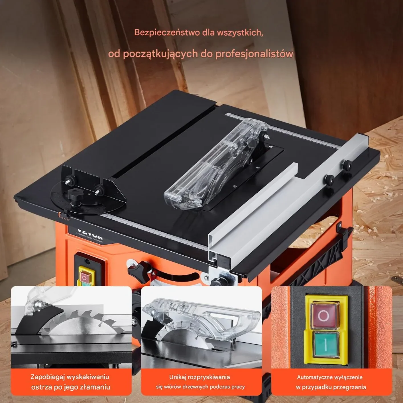 Przenośna Pilarka Stołowa 210 mm – 1200 W 4800 obr./min