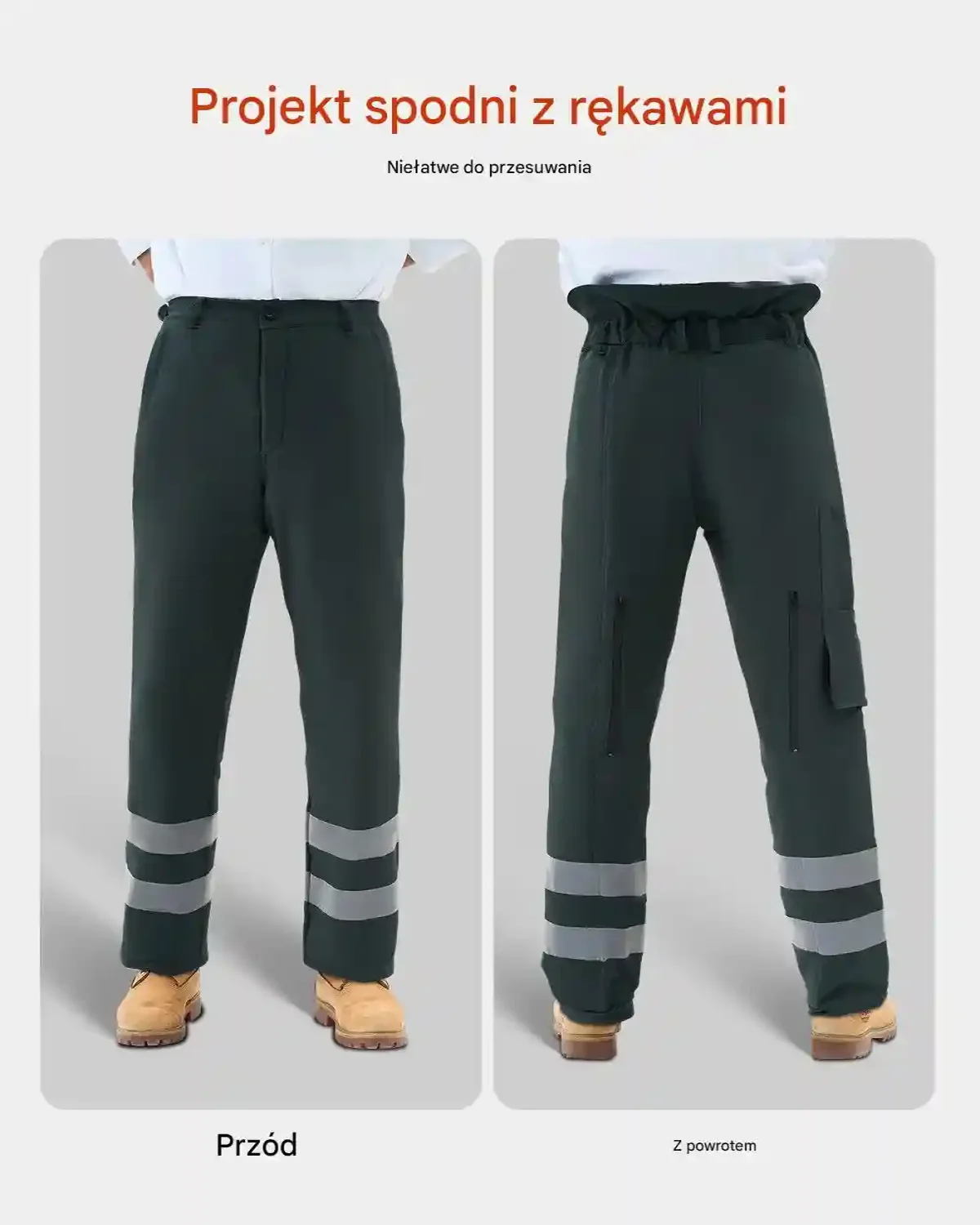 Spodnie ochronne do piły 8-warstwowe regulowany pas kieszeń L czarne - obrazek 6