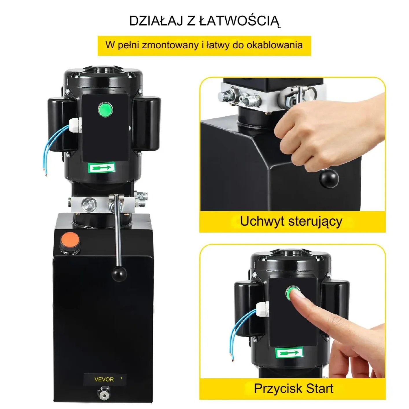 Stacja do podnośników samochodowych hydrauliczna 14L 1HP naprawa warsztat - obrazek 9