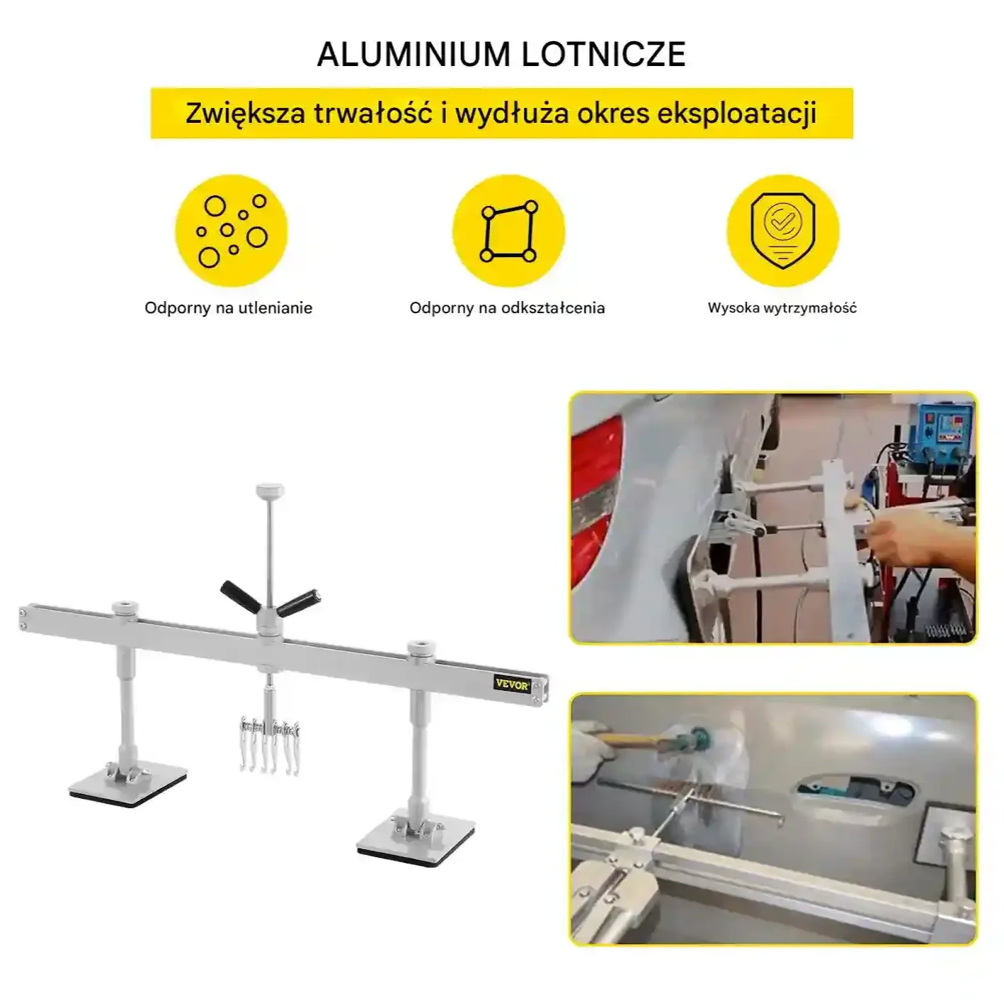 Zestaw do usuwania wgnieceń 85cm hak 6 ramion bez lakierowania auto - obrazek 5