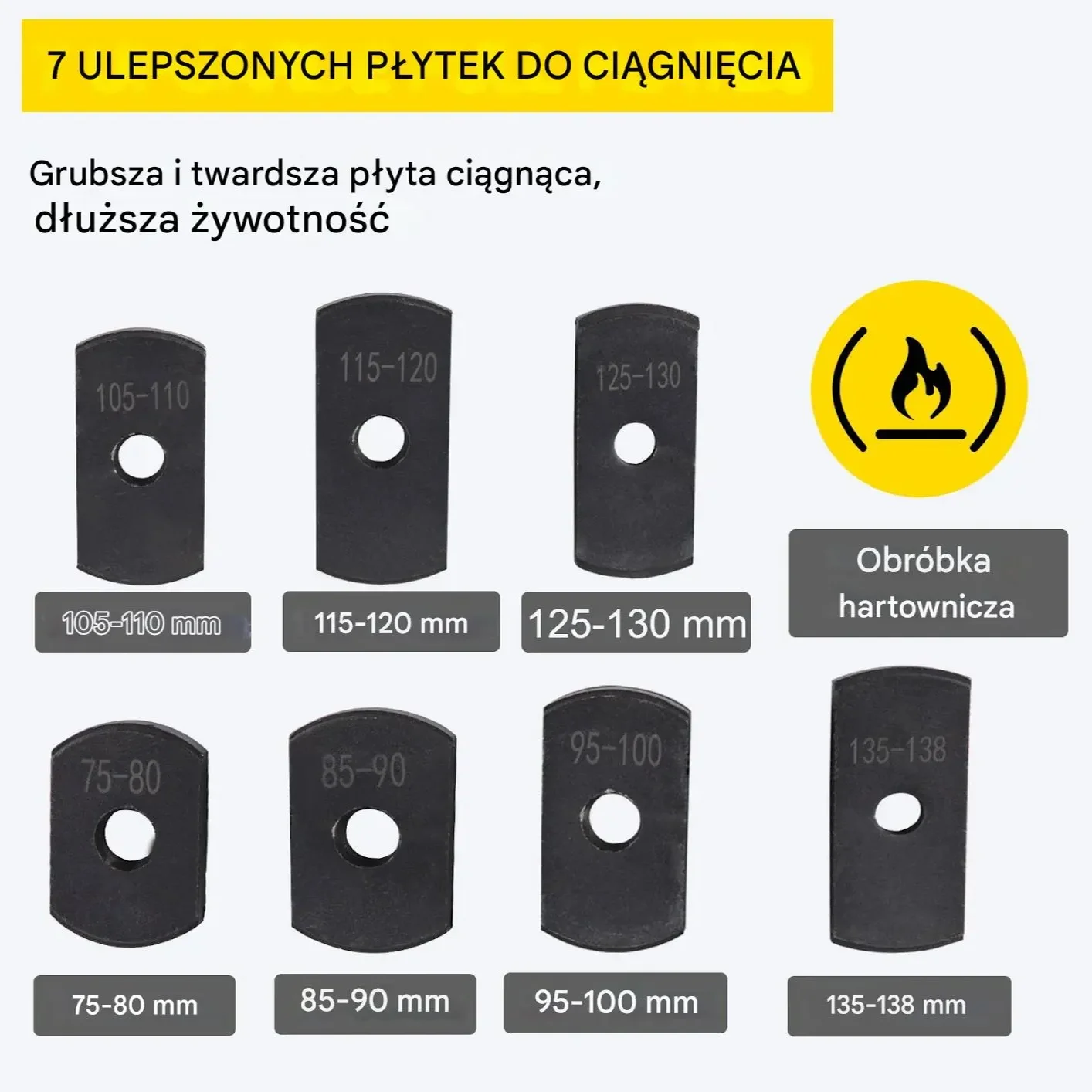 Ściągacz tulei cylindrowych zestaw uniwersalny 75-138mm silnik Diesla - obrazek 2