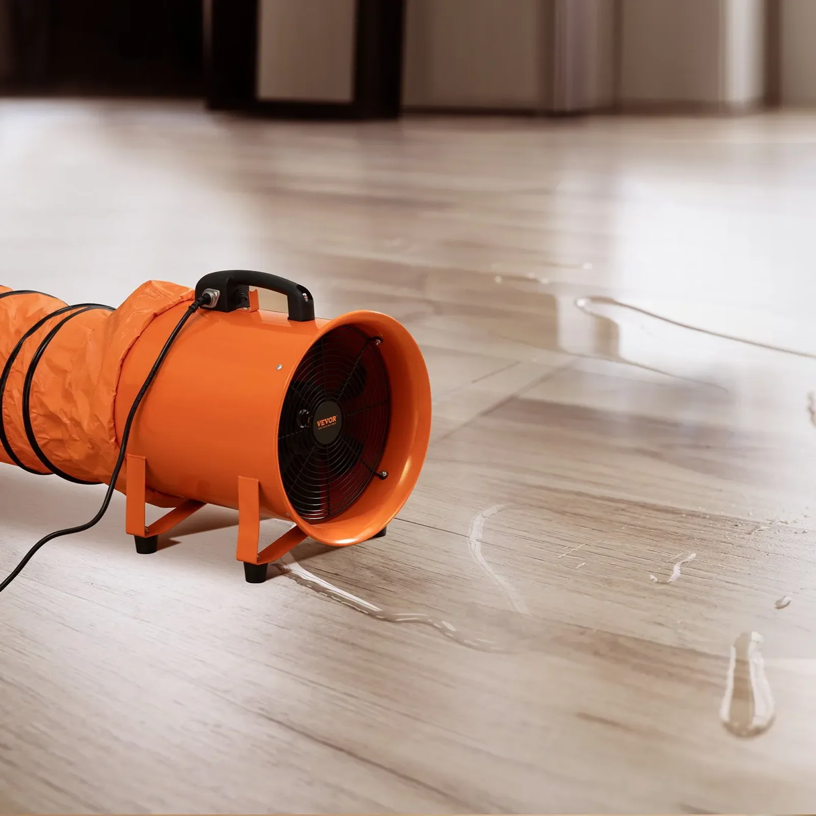 Wentylator przemysłowy 406mm 900W 5175CFM z wężem 10m usuwanie dymu