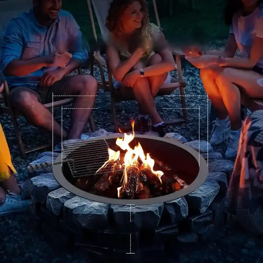 Wkład do paleniska ogrodowego pierścień paleniskowy palenisko ogrodowe 89cm - obrazek 5