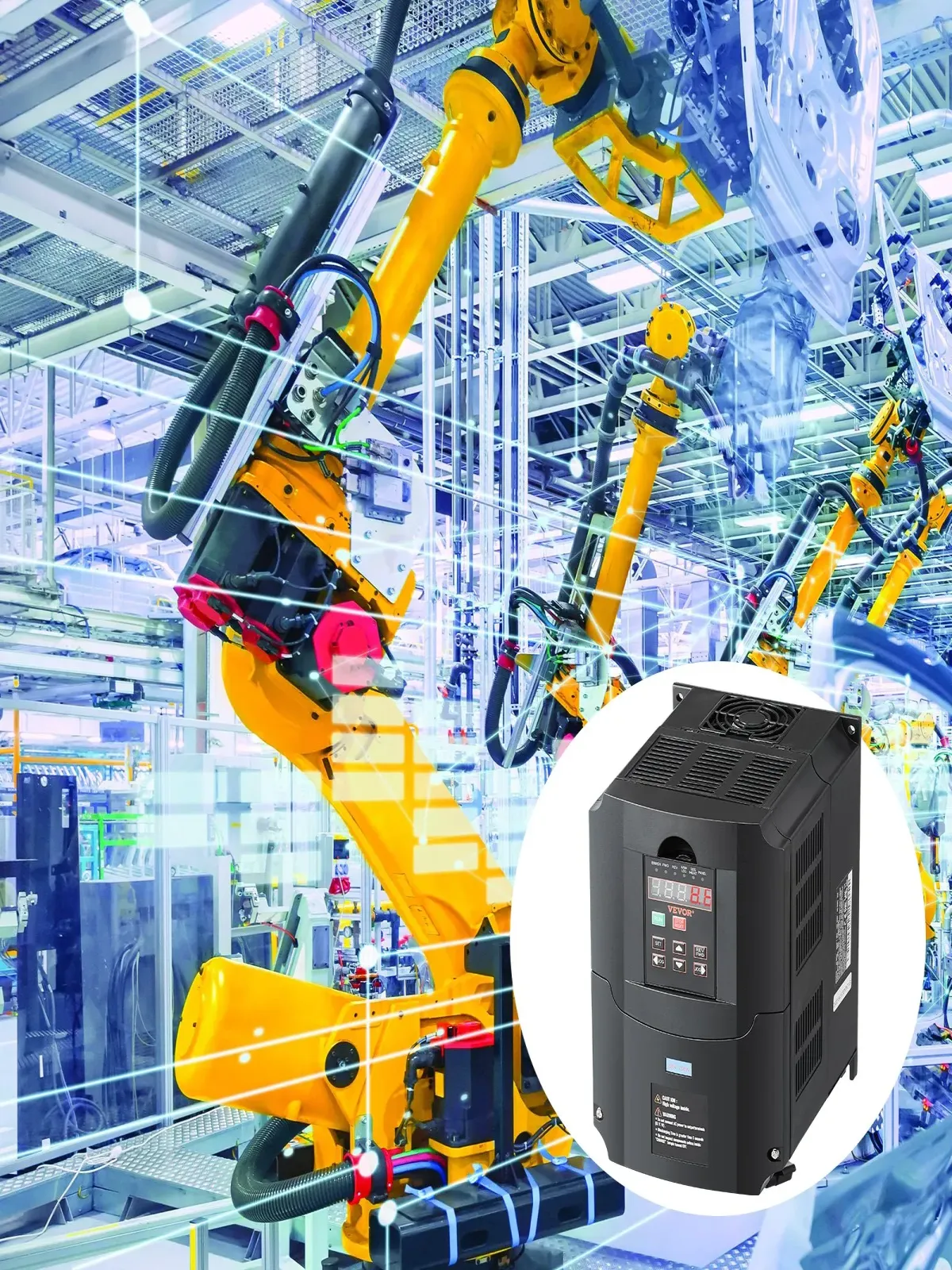 Falownik VFD 7.5kW 10HP 220V 1/3 fazowy sterownik silnika CNC regulowany - obrazek 6