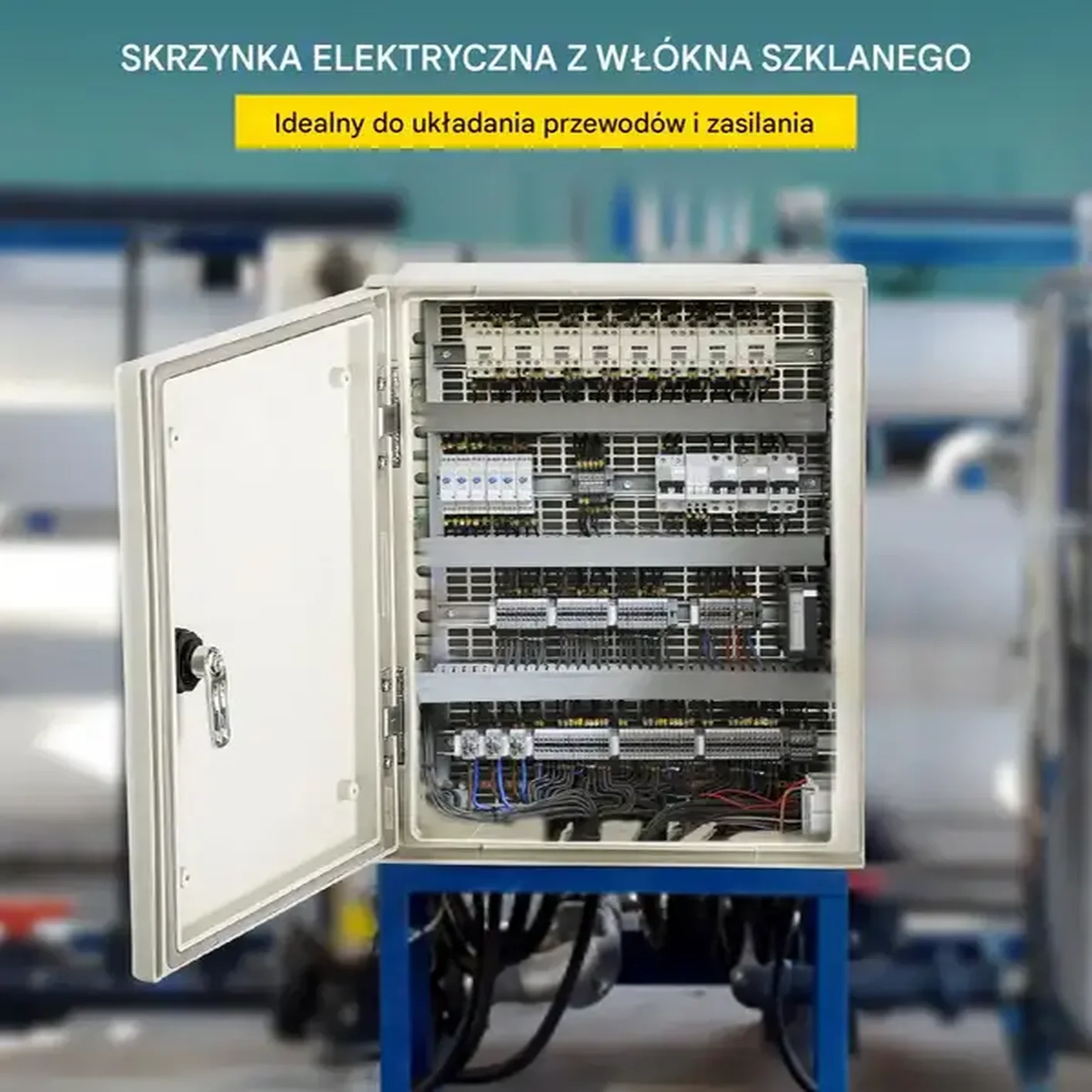 Skrzynka elektryczna NEMA 4X 30x25x14 cm IP66 wodoodporna z płytą - obrazek 4