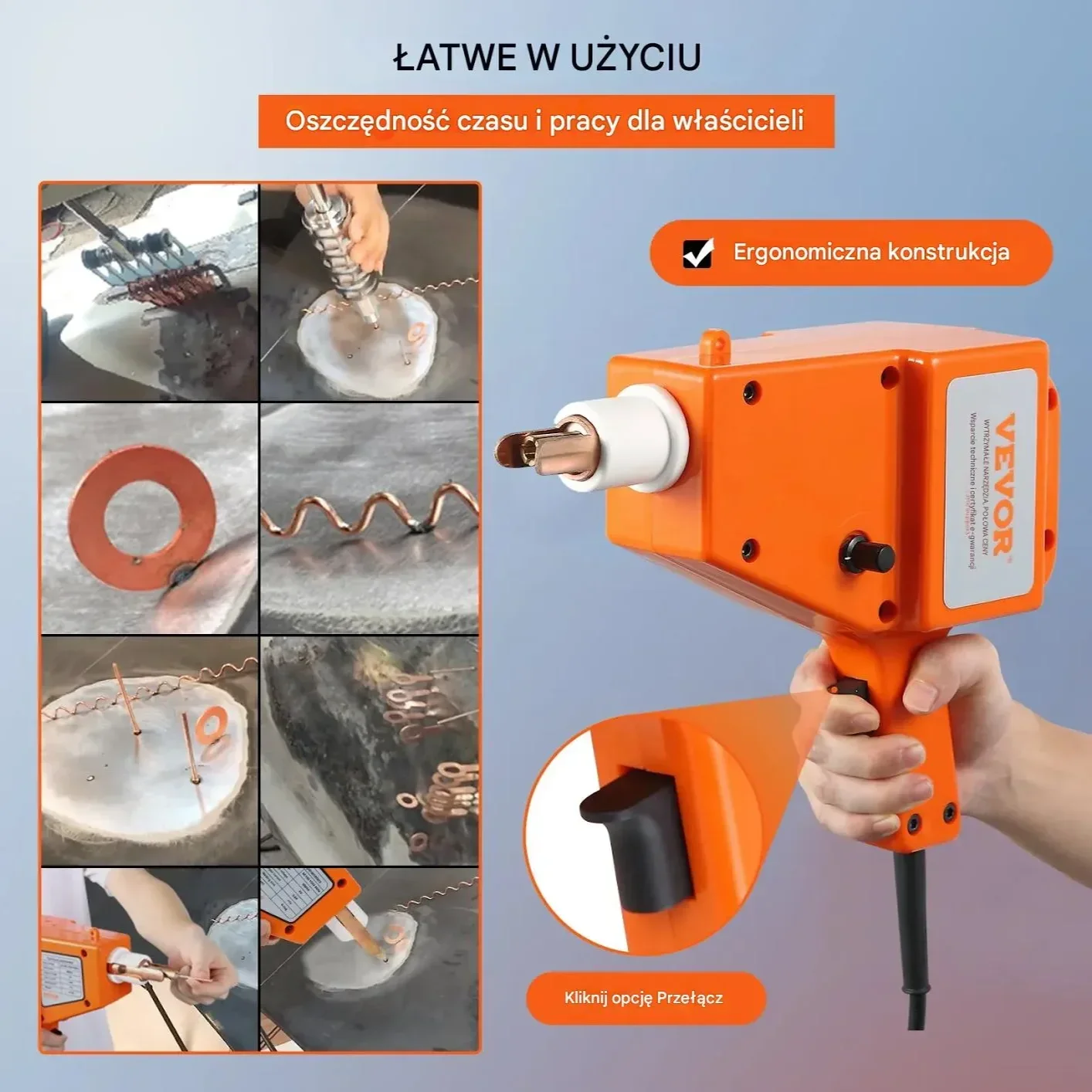 Zestaw do naprawy wgnieceń karoserii 800VA zgrzewarka punktowa warsztatowa - obrazek 6