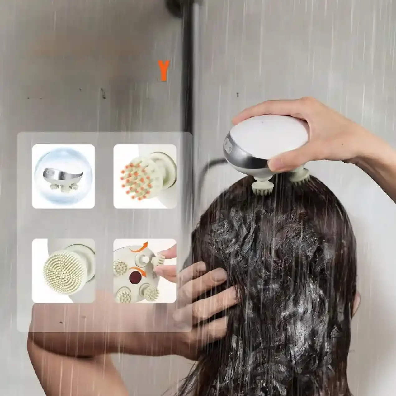 MASAŻER DO SKÓRY GŁOWY STYMULUJĄCY POROST WŁOSÓW - obrazek 3