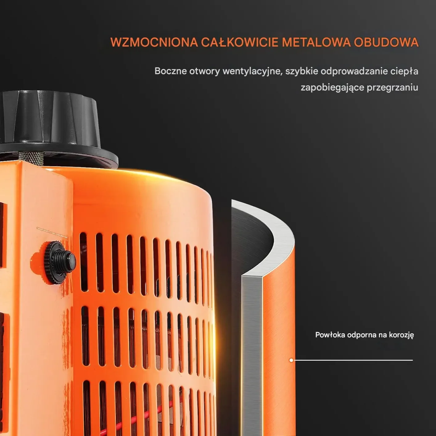 Regulator napięcia 2000VA 0-300V 6,6A z wyświetlaczem LCD CE - obrazek 4