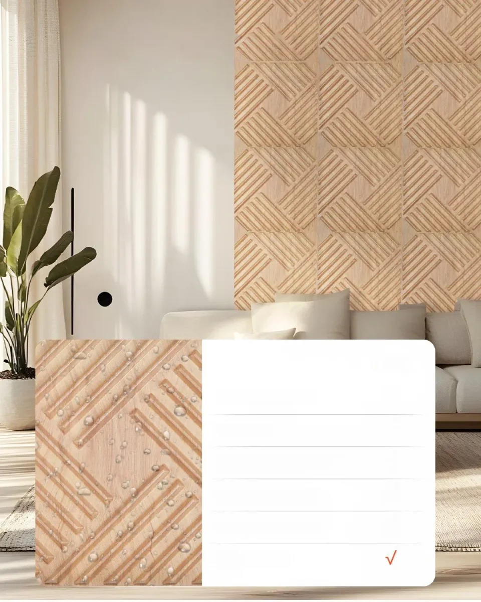 Panele Ścienne 3D - Jasne Listwy 2.97 m² - obrazek 4