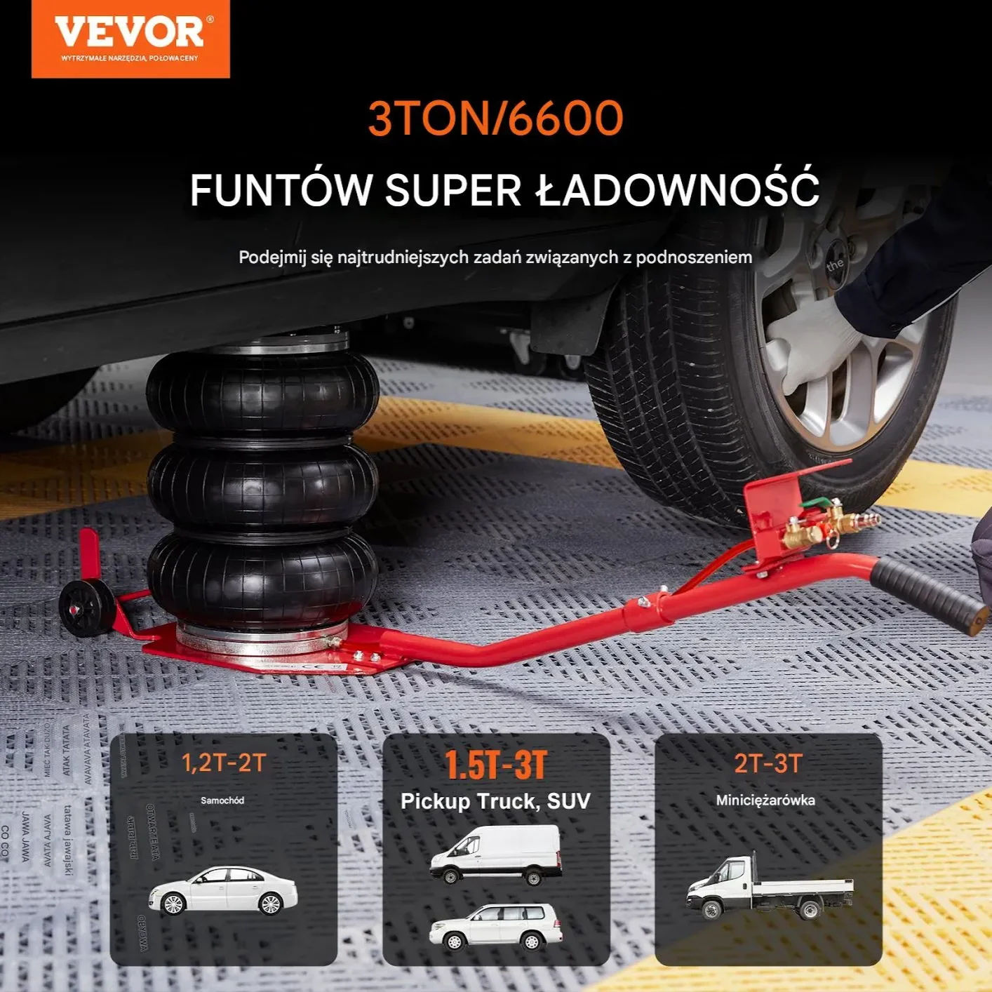 Podnośnik pneumatyczny 3T - obrazek 3