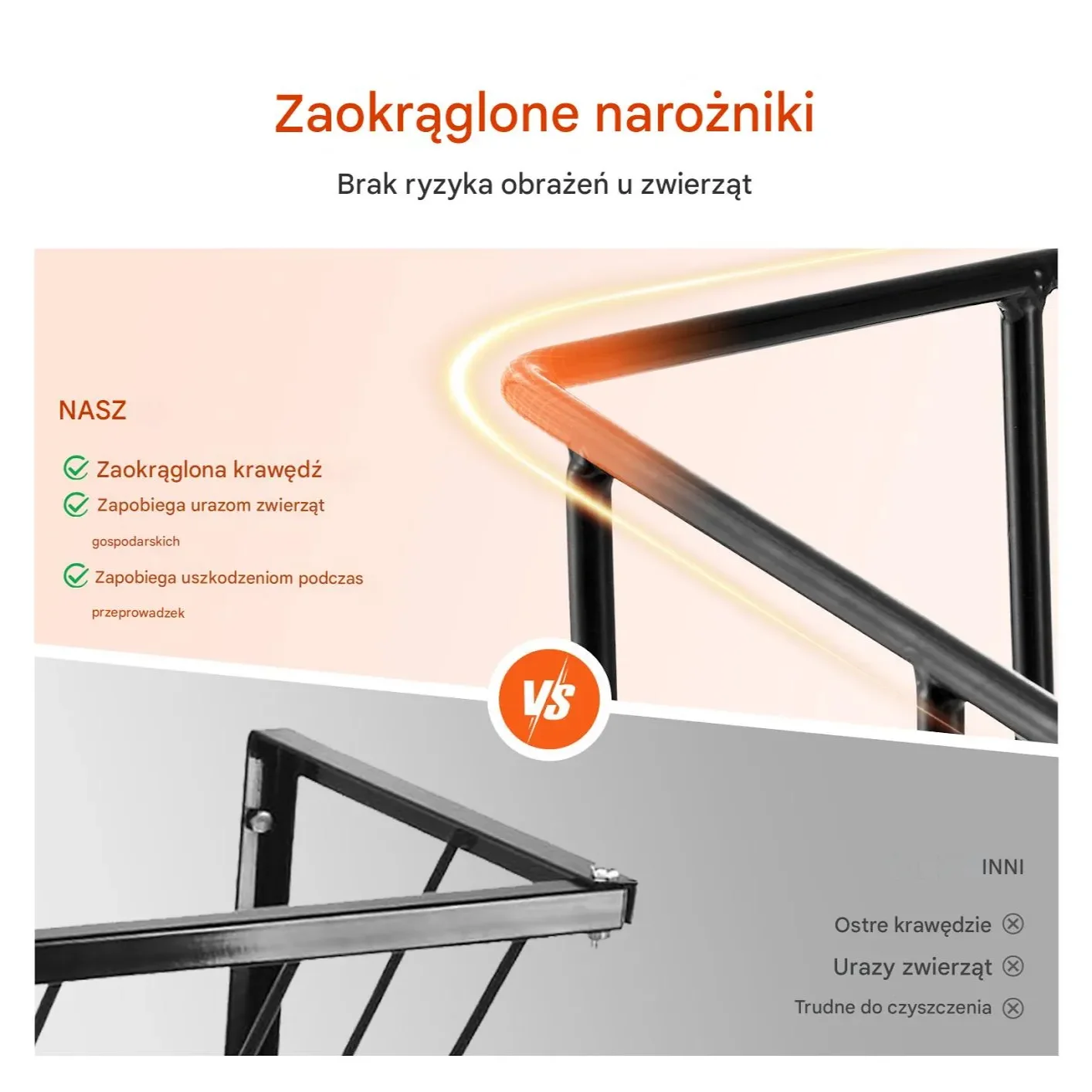 Ścienne Karmidło na Siano – 90 litrów dla Koni i Kóz - obrazek 3