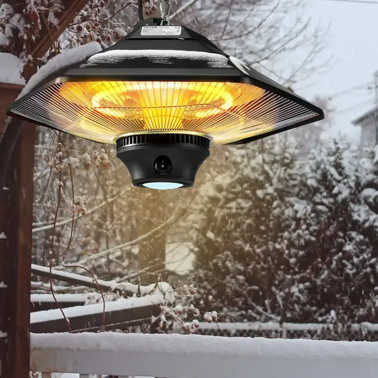 GRZEJNIK ELEKTRYCZNY PROMIENNIK PODCZERWIENI OGRODOWY WISZĄCY - obrazek 4