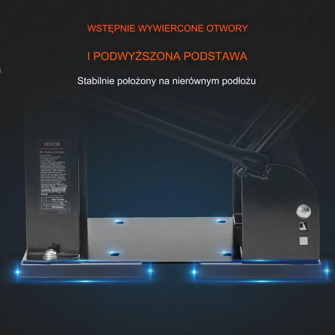 Stojak motocyklowy uchwyt koła opony motocykla, regulowany - obrazek 9