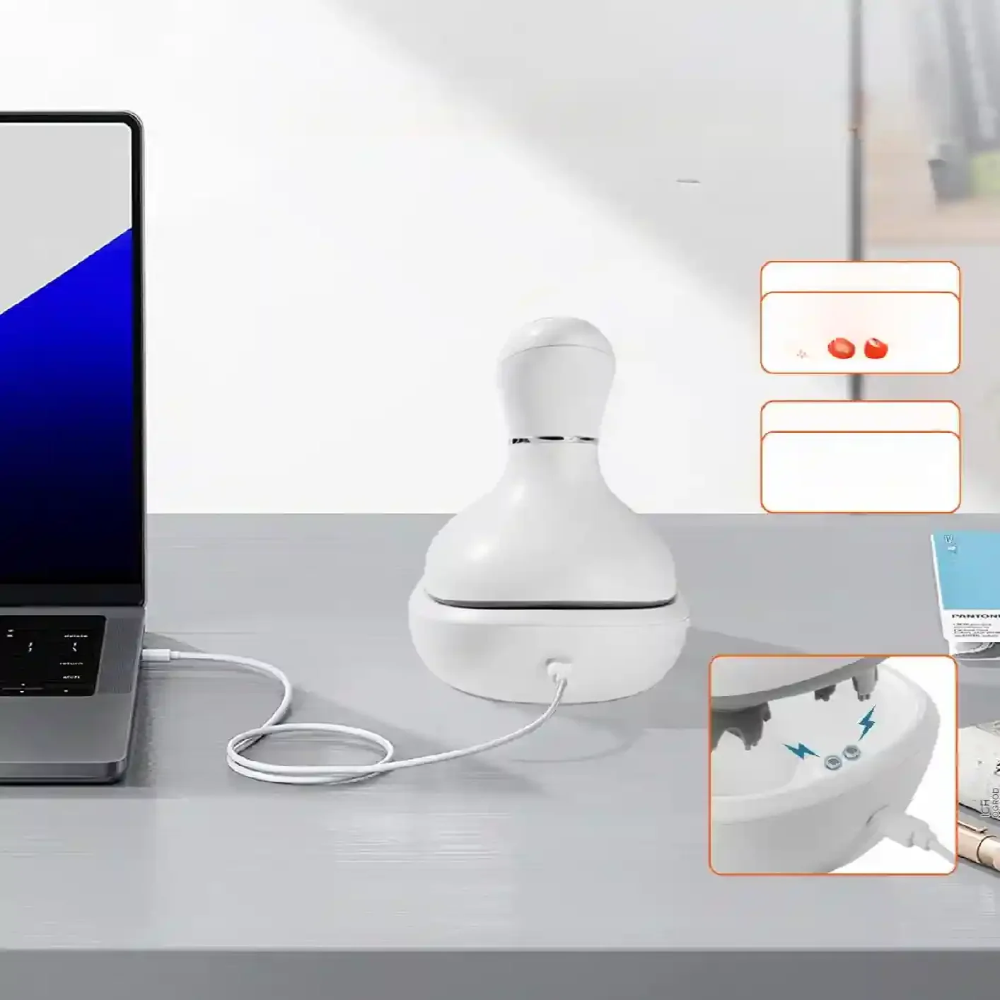 Masażer do skóry głowy elektryczny stymulujący - obrazek 4