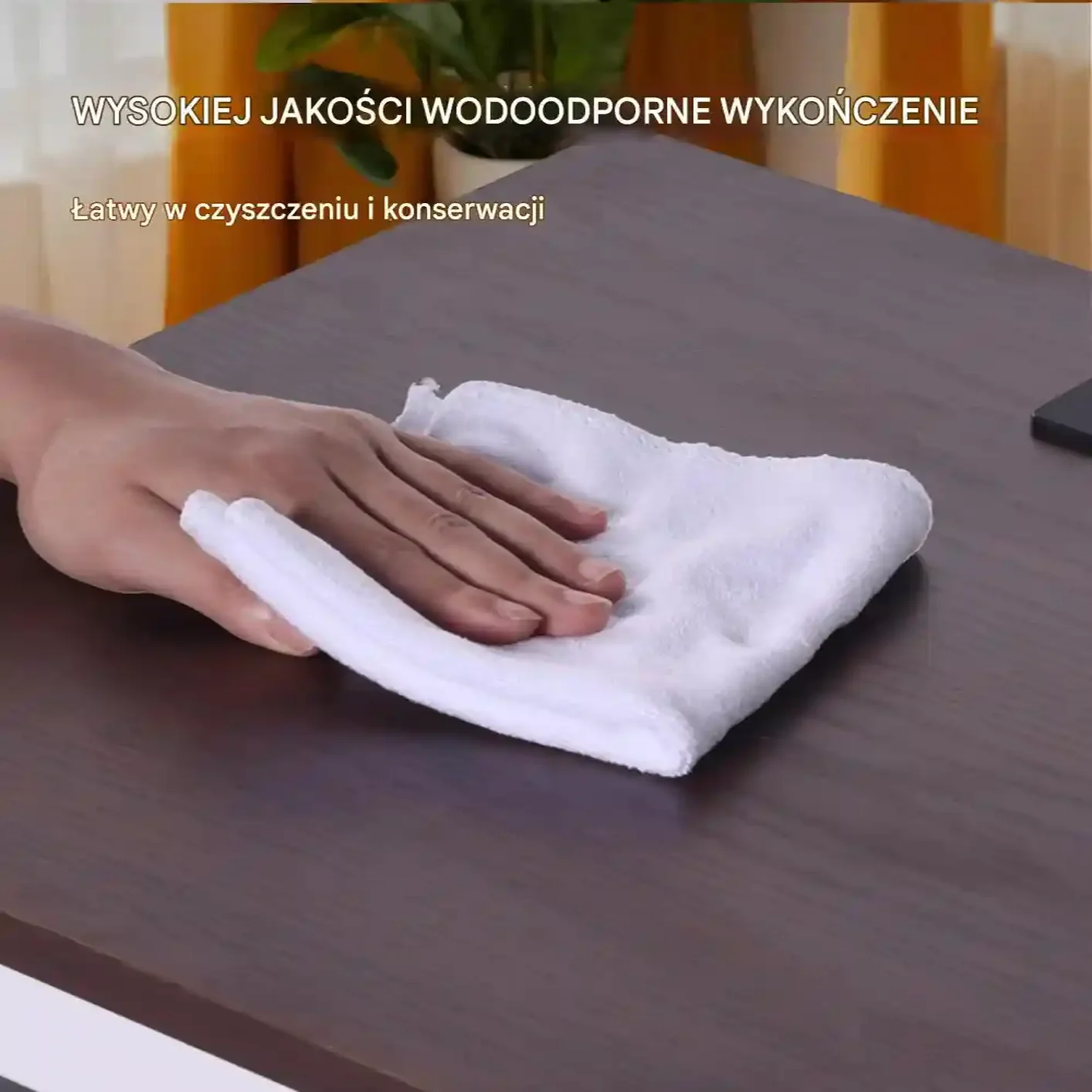 Stolik nocny z USB i szafką 3-poziomowy biały do salonu i sypialni - obrazek 6