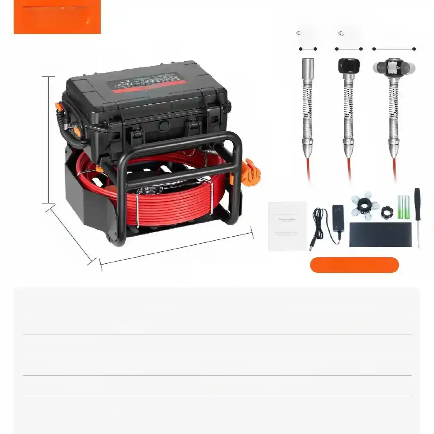 Samopoziomująca kamera inspekcyjna endoskopowa 30 m - obrazek 6